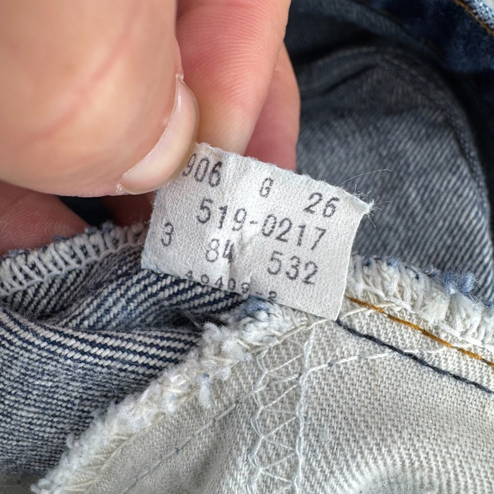 Vintage Levis Jeans Mens 30x32 (Fits 28x31) Orange Tab 80s 519 Straight USA MADE - Picture 16 of 16